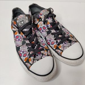 Converse | Shoes | Converse Sugar Skull Print Lace Up Sneaker Sz | Poshmark
